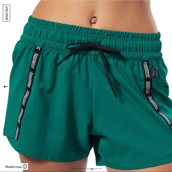 Reebok Meet You There Short SIZE S Clover Green - Picture 5 of 9